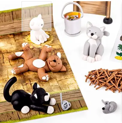 Fimo Modelliermasse kids form & play cat