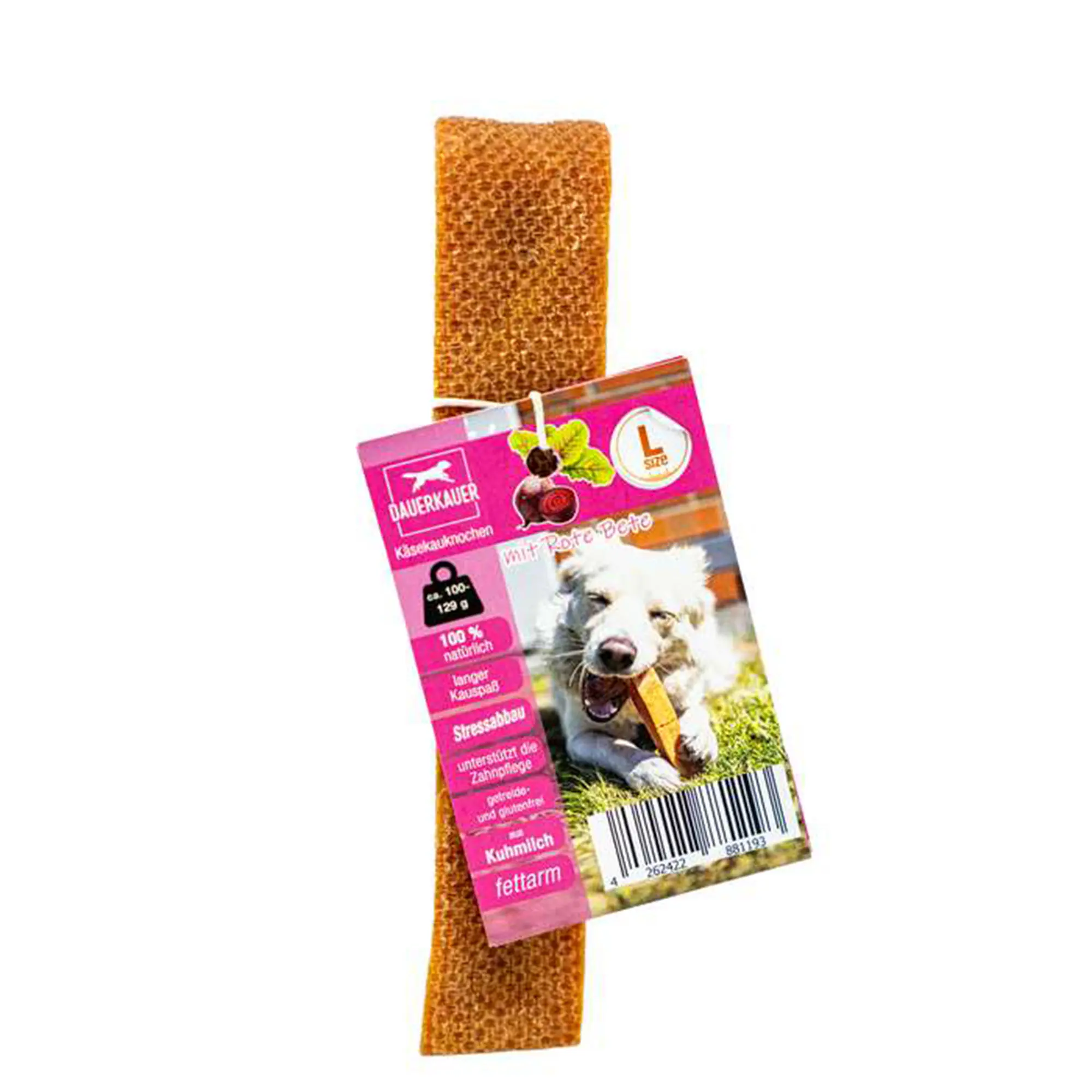 Wolters Hundeleckerli Dauerkauer vegetarischer Käseknochen mit Rote Bete 100 - 129 g Wolters Hundeleckerli Dauerkauer vegetarischer Käseknochen mit Rote Bete 100 - 129 g
