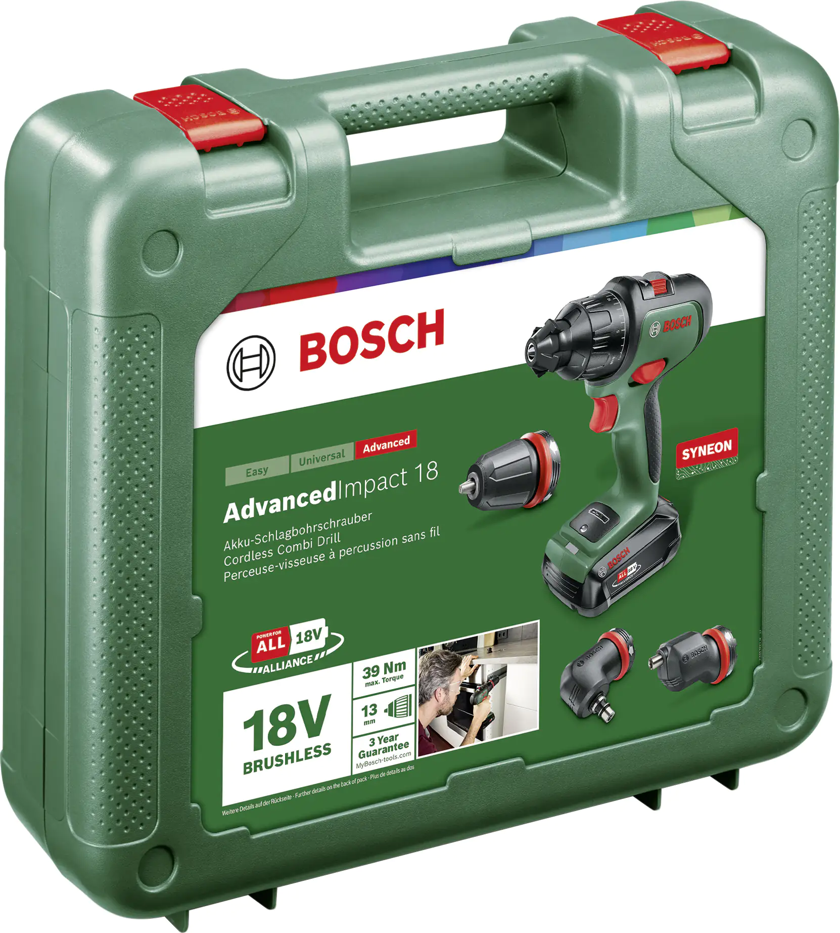 Bosch Akku Schlagbohrschrauber AdvancedImpact 18 mit Aufsätzen Bosch Akku Schlagbohrschrauber AdvancedImpact 18 mit Aufsätzen