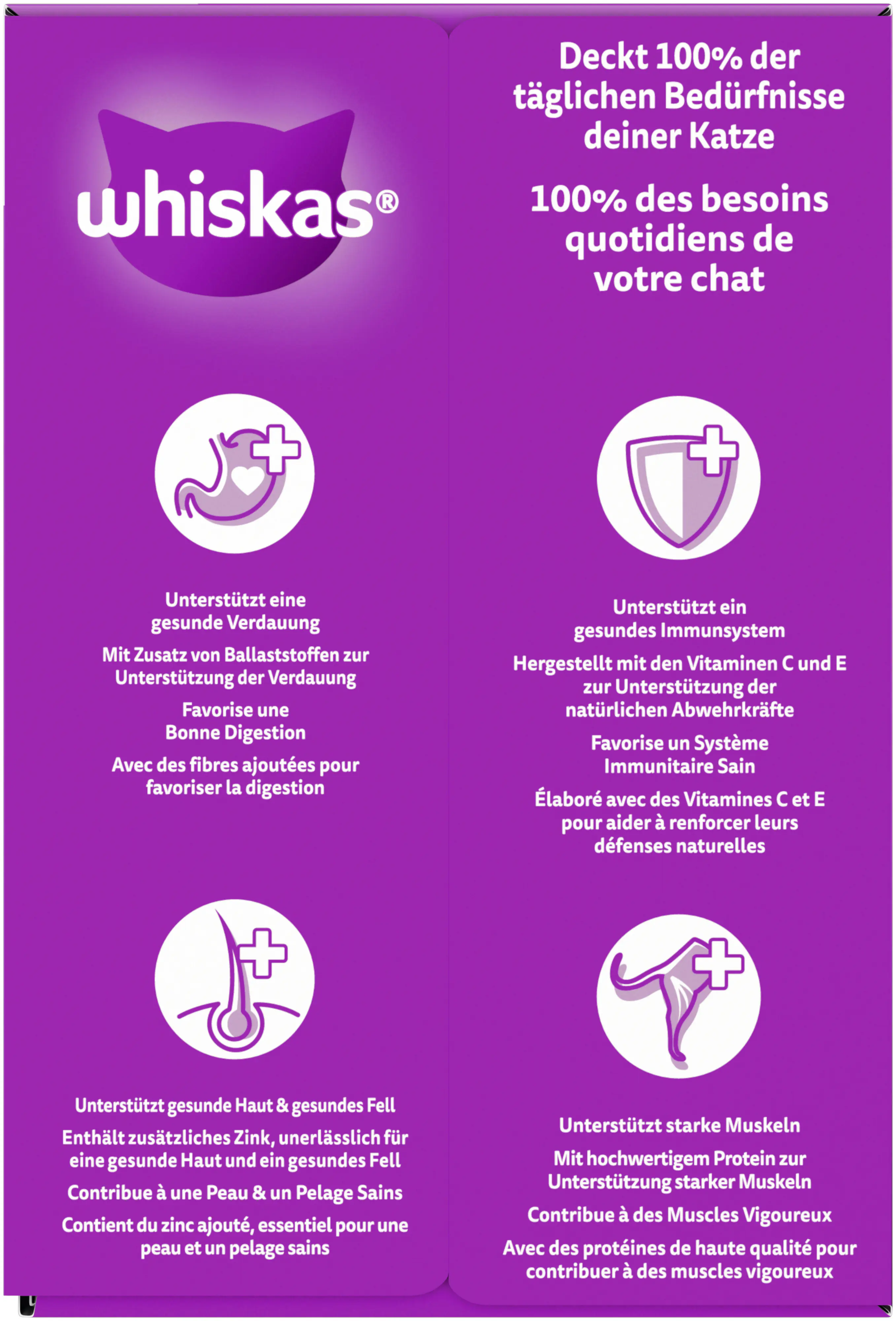 Whiskas Multipack Geflügelauswahl in Sauce Katzenfutter 12 x 85 g