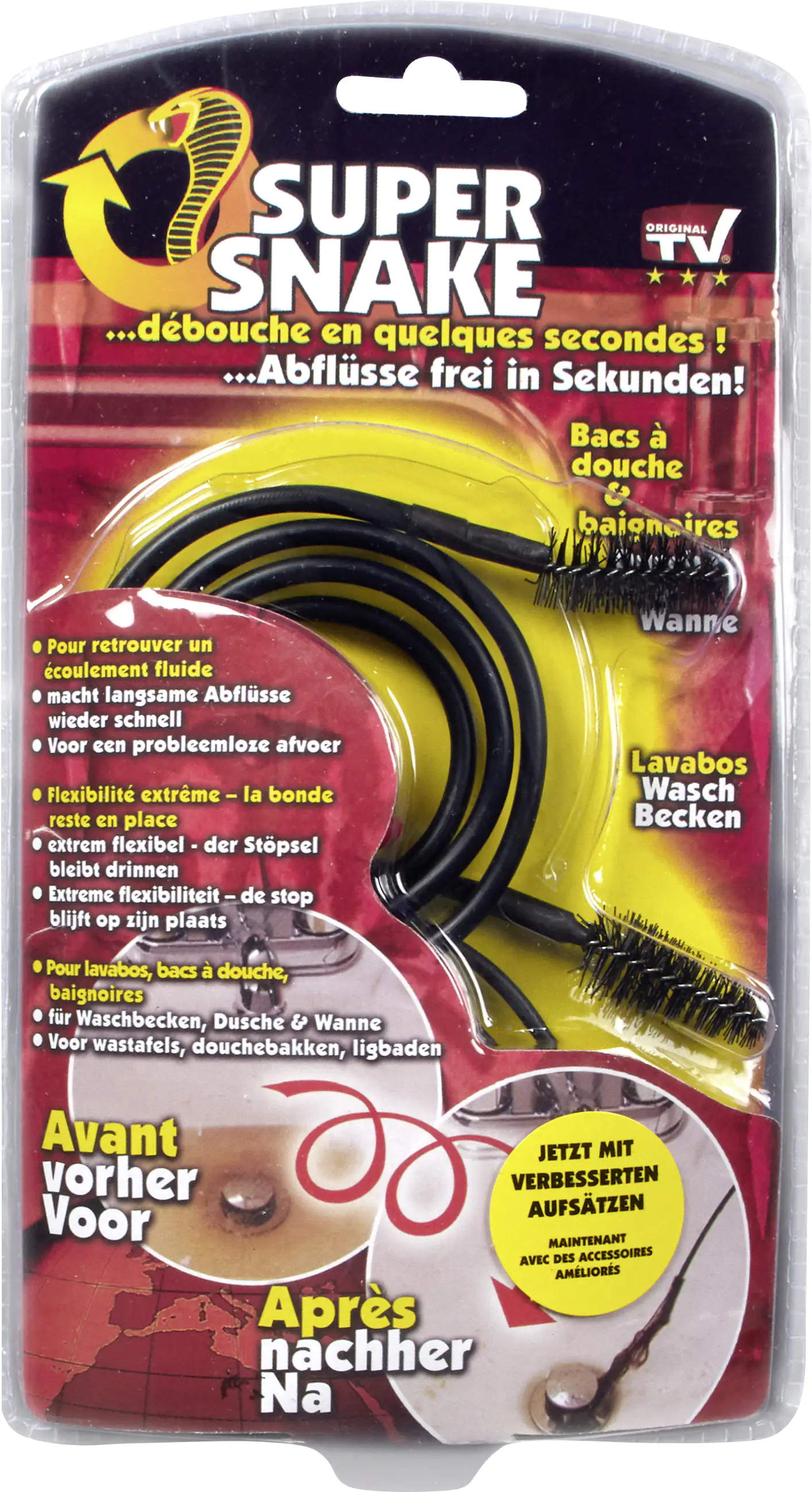 Broszio Rohrreinigerbürste Set Super Snake