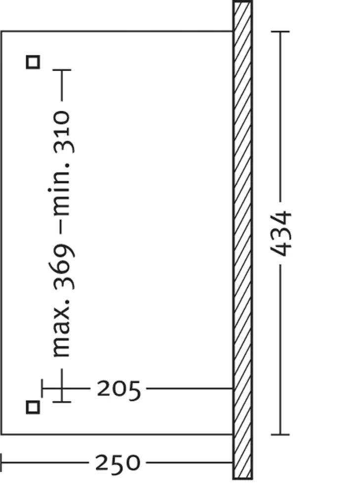 SKAN HOLZ Terrassenüberdachung Ancona 434 x 250 cm, Leimholz, natur