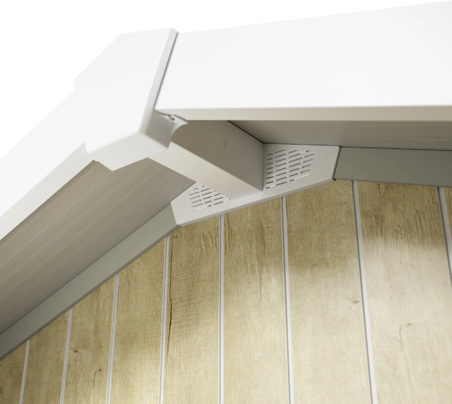 Grosfillex Gartenhaus Deco H 11 370 x 407 cm (inkl. Dachüberstand)