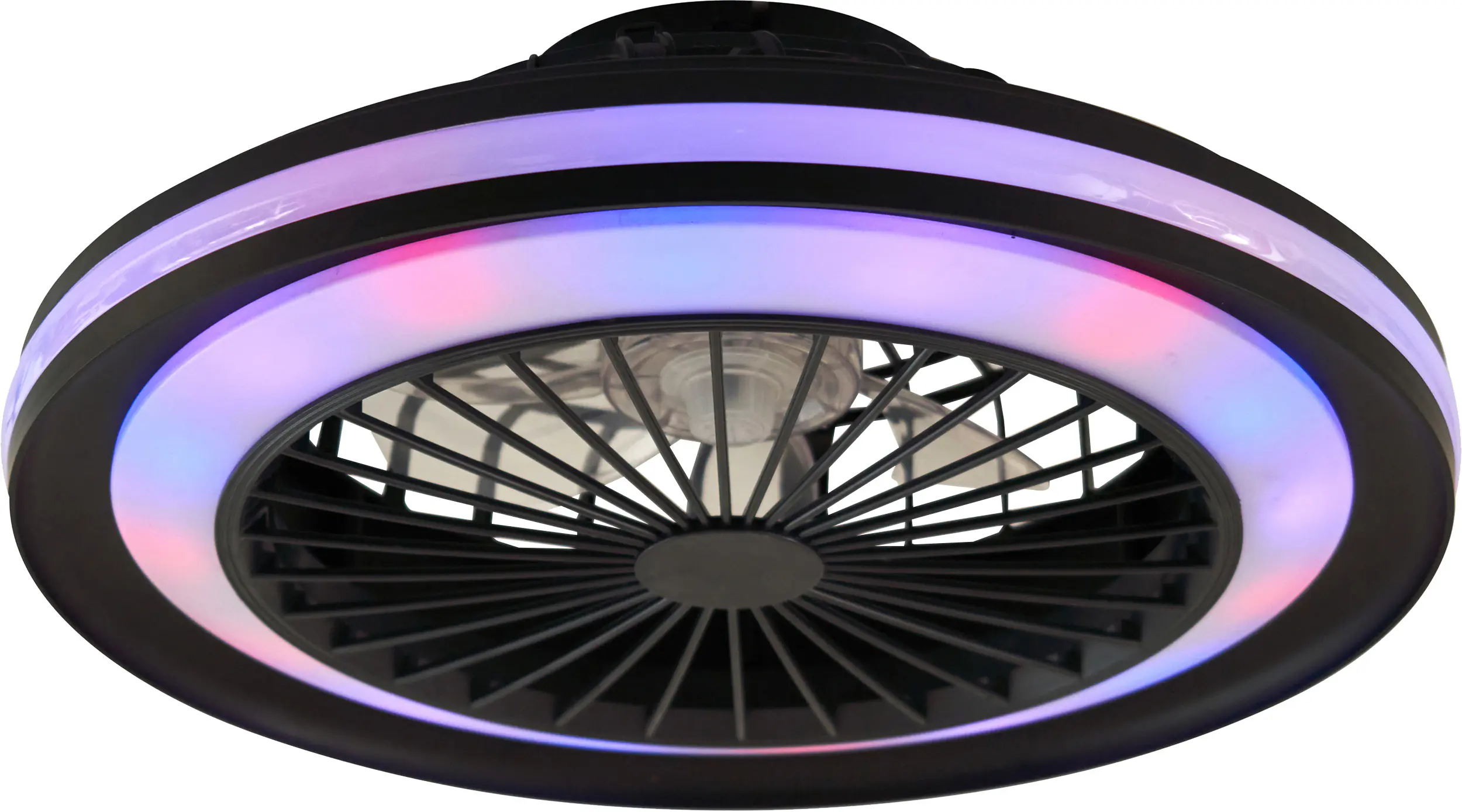 Deckenleuchte mit Ventilator Paula Ø 49 cm 40 W schwarz
