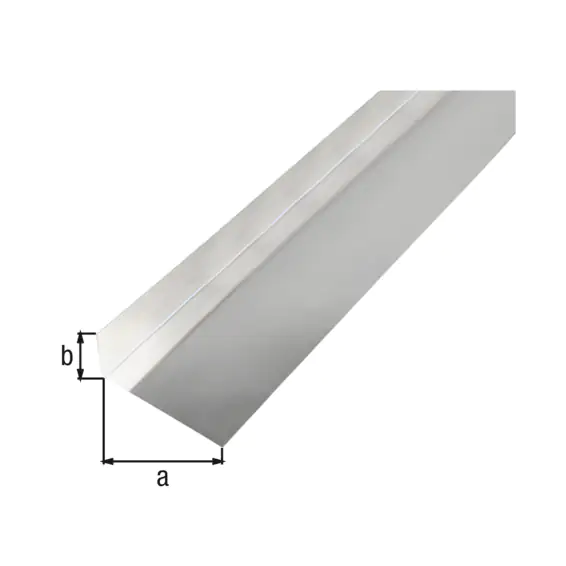 Alberts Glattblech L-Form Aluminium natur 68 x 30 x 1000 mm gekantet