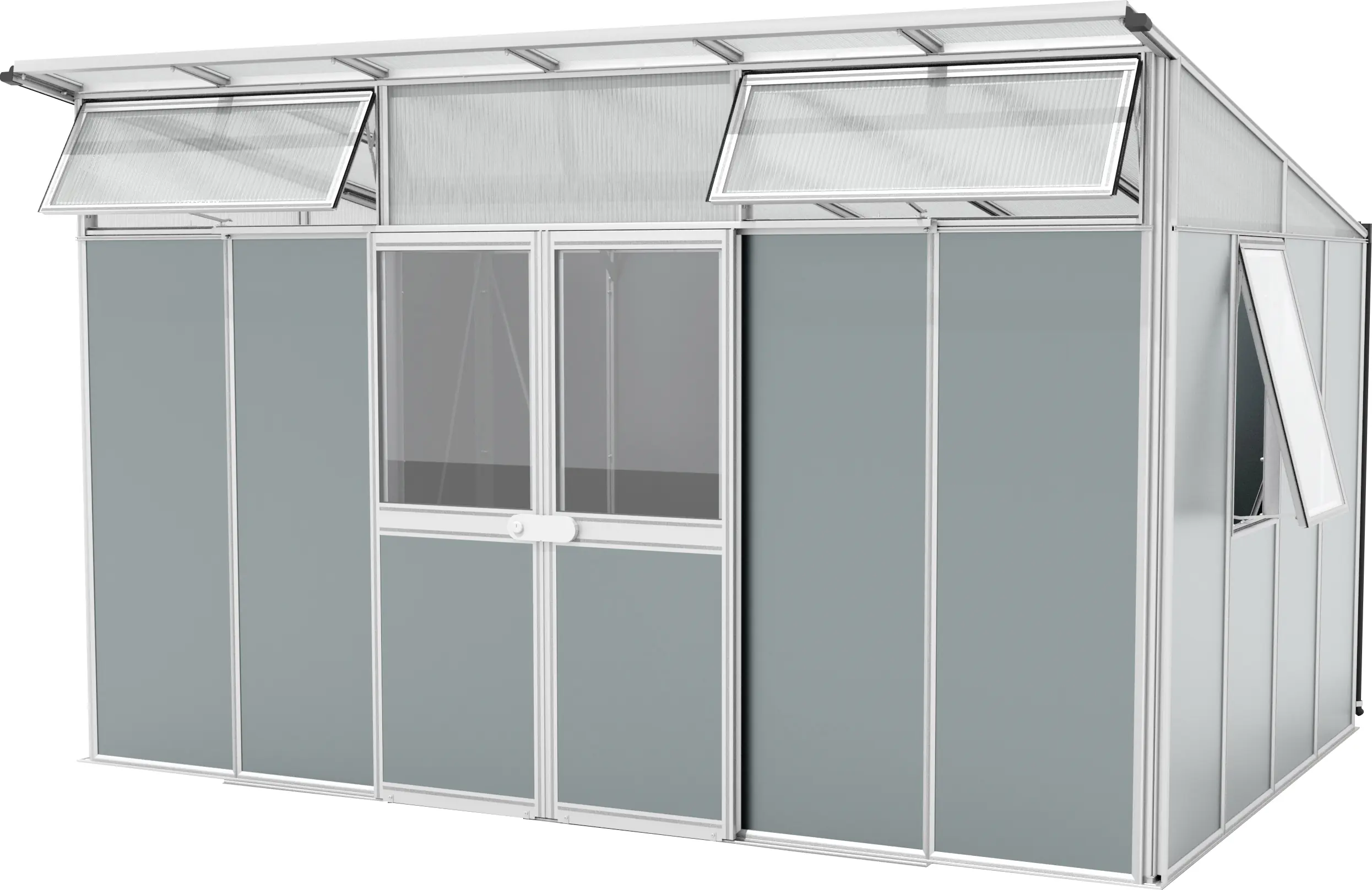 Vitavia Metallgerätehaus Kosmos 11500 salbei-grau eloxiert 392 x 295 cm