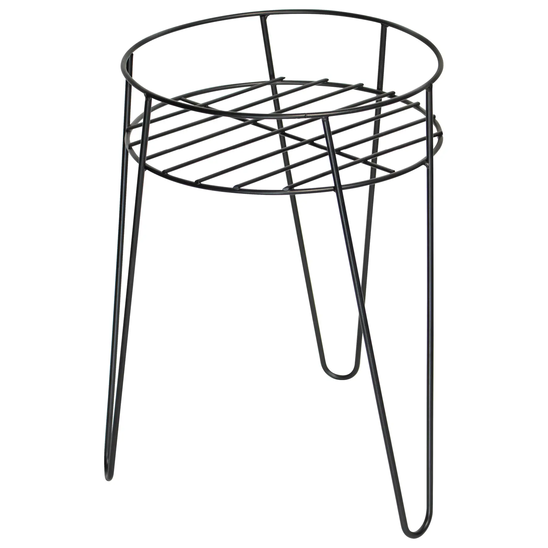 Wagner Pflanzenständer Hairpin Style schwarz Ø 28 cm 