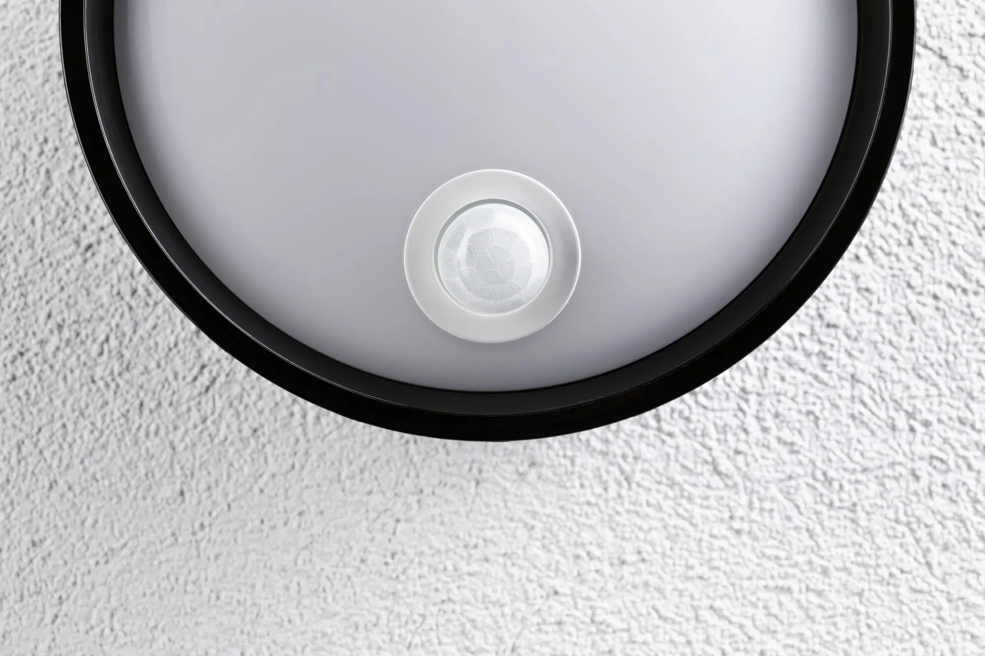 Paulmann LED Außenleuchte Platomo schwarz Ø 18 cm warmweiß mit Bewegungsmelder