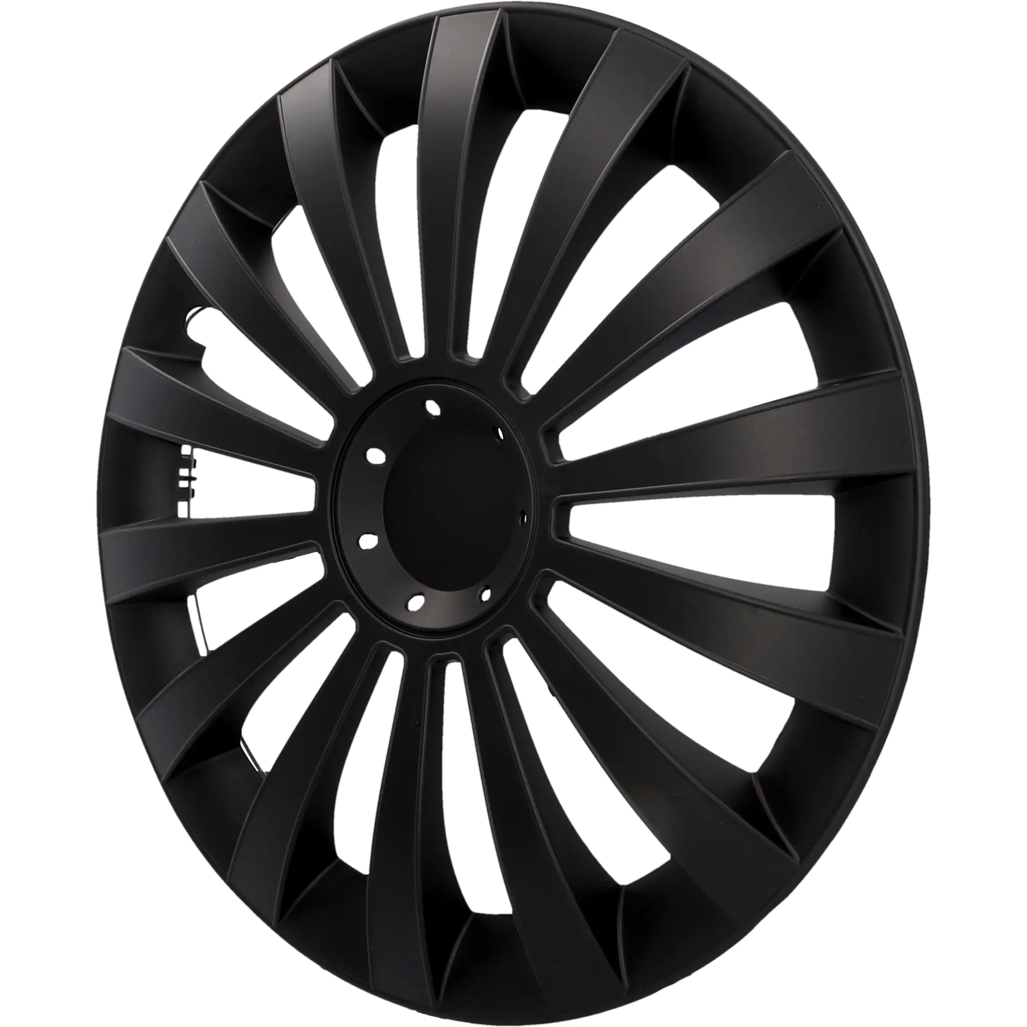 Cartrend Radzierblende Meridian 38 cm (15 Zoll) schwarz 4 stück