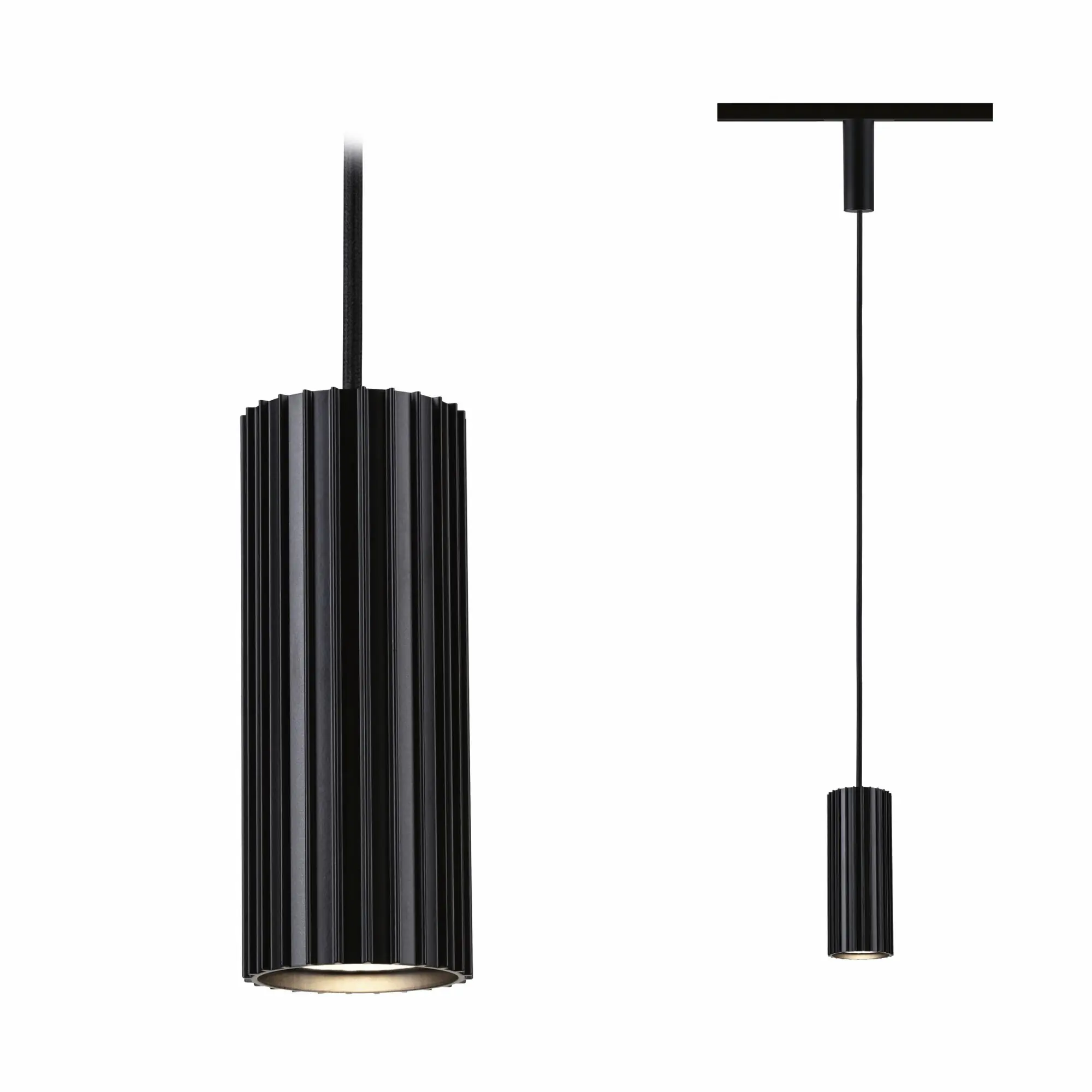 Paulmann URail Pendelleuchte Lirena Ø 6 x 126 cm schwarz matt dimmbar