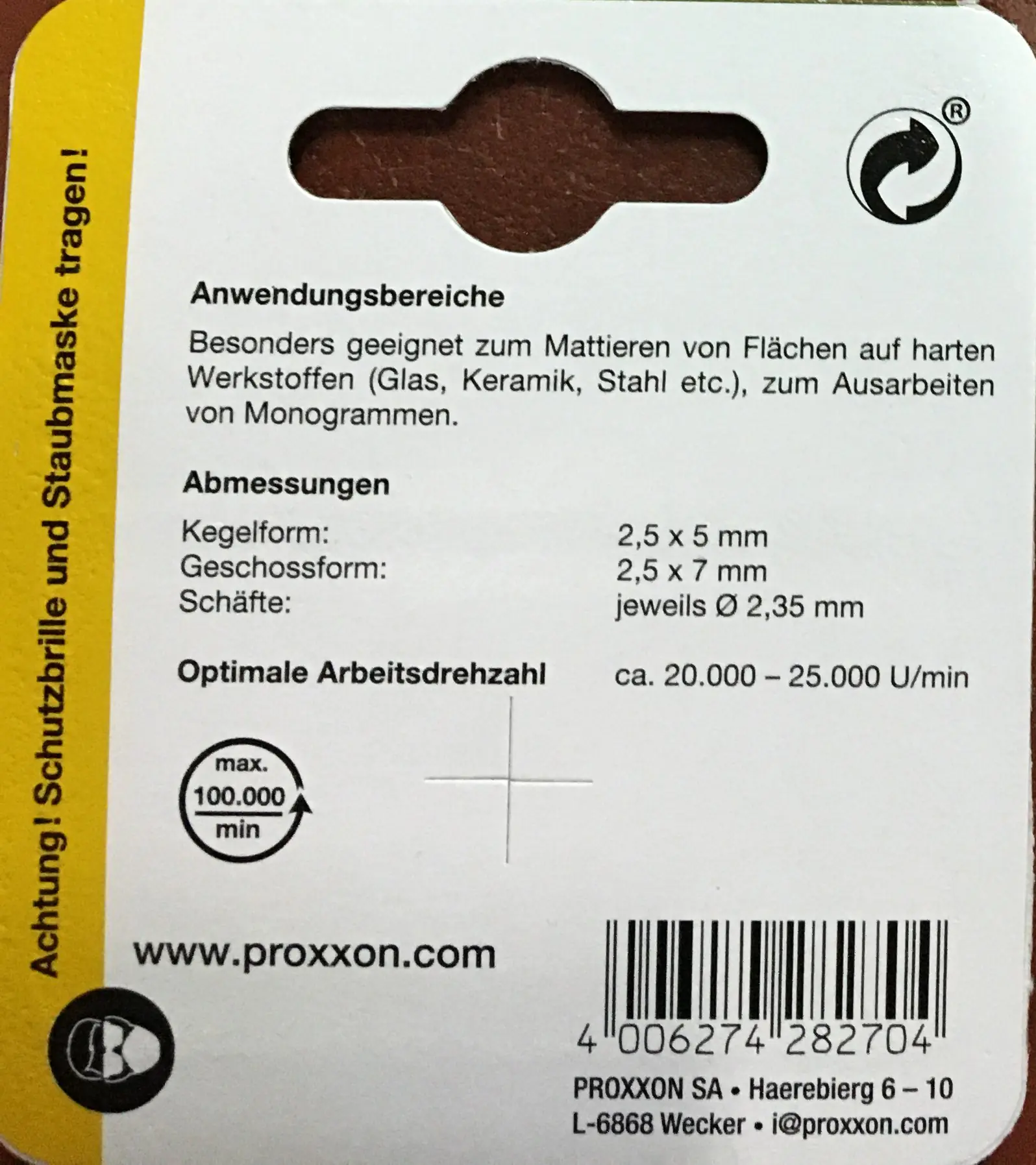 Proxxon Micromot Silizium-Carbid-Schleifstifte Proxxon Micromot Silizium-Carbid-Schleifstifte