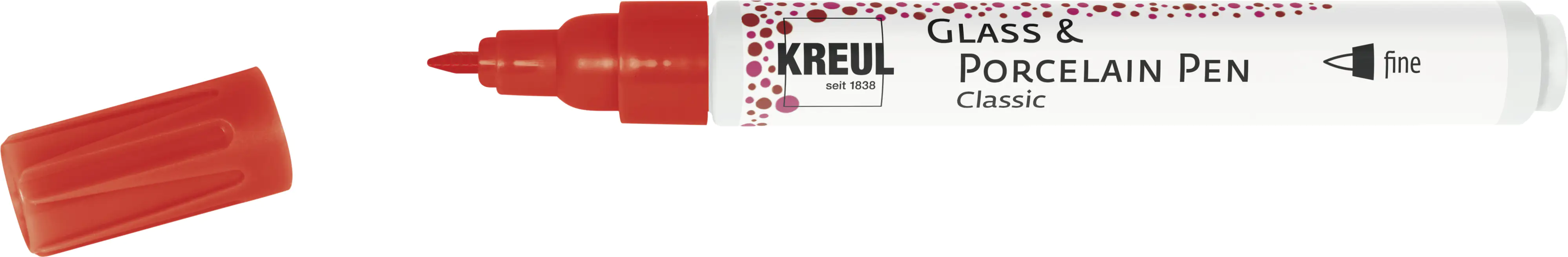 Kreul Glass & Porcelain Pen Classic kirschrot 1 - 2 mm Kreul Glass & Porcelain Pen Classic kirschrot 1 - 2 mm