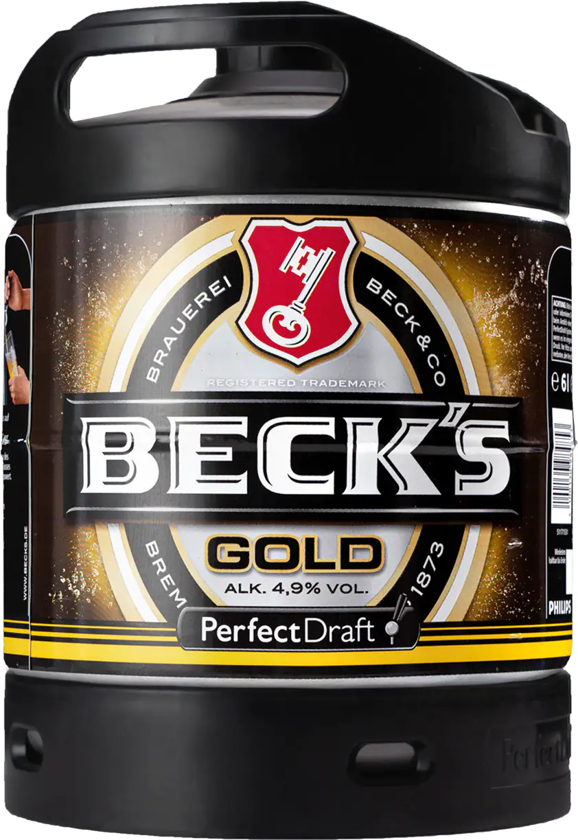Becks Gold Bier 1x 6 l Fass für Perfect Draft Bierzapfanlage