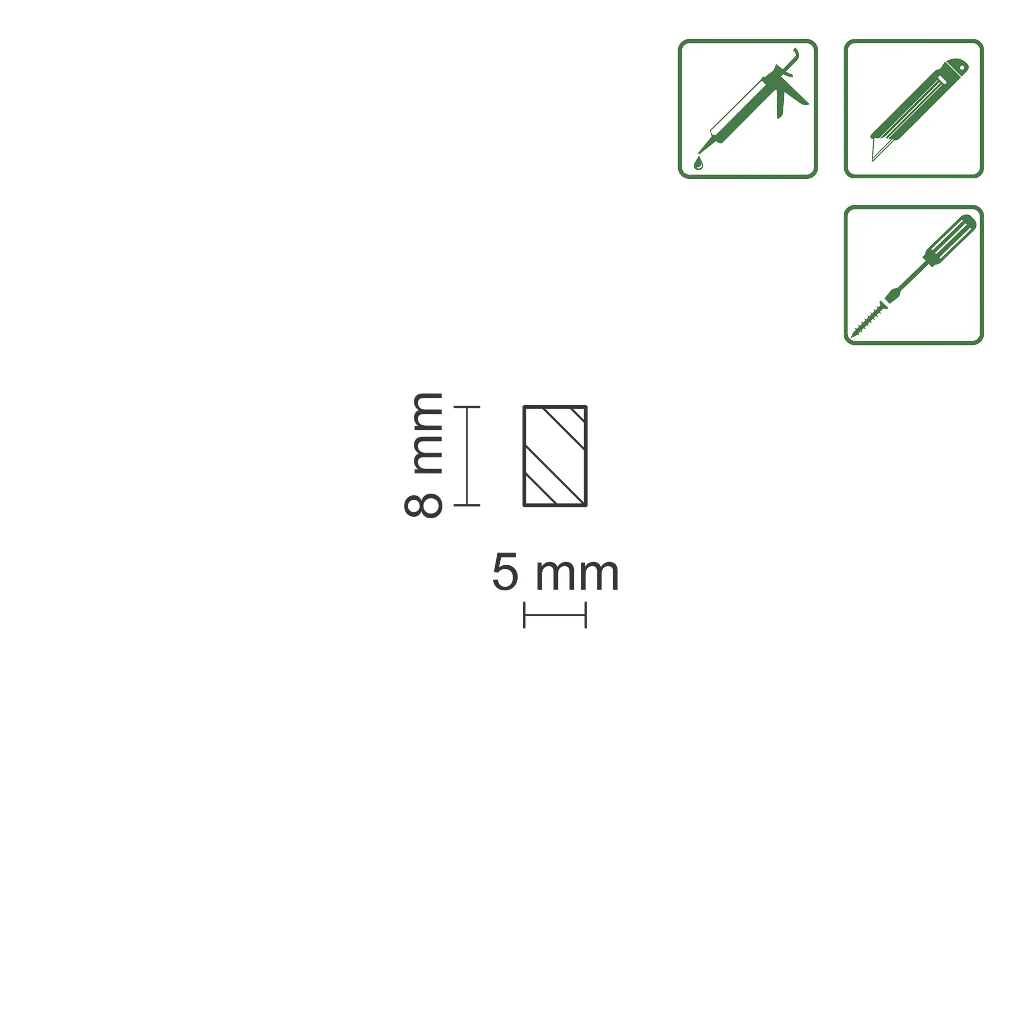 FN Neuhofer Balsa Leiste 100 cm 8 x 5 mm Balsa