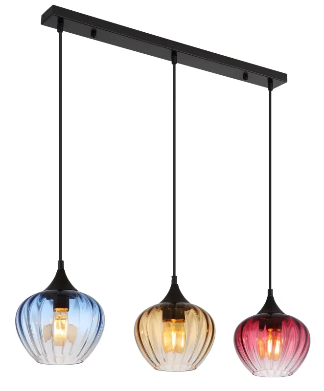 Globo Hängeleuchte Sander 80 x 150 cm bunt matt