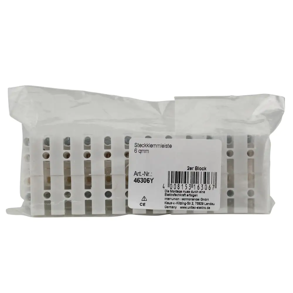 Steckklemmleiste 12x2,5-6mm² 2x