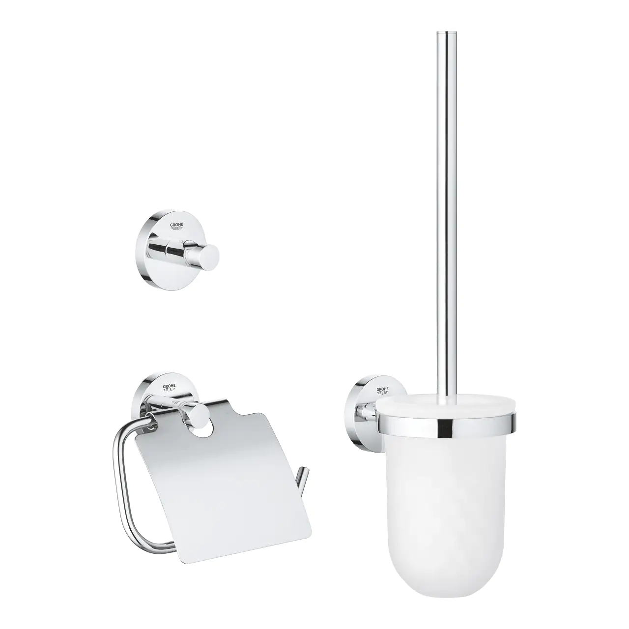 Grohe Essentials WC-Set 3 in 1 chrom glänzend Grohe Essentials WC-Set 3 in 1 chrom glänzend