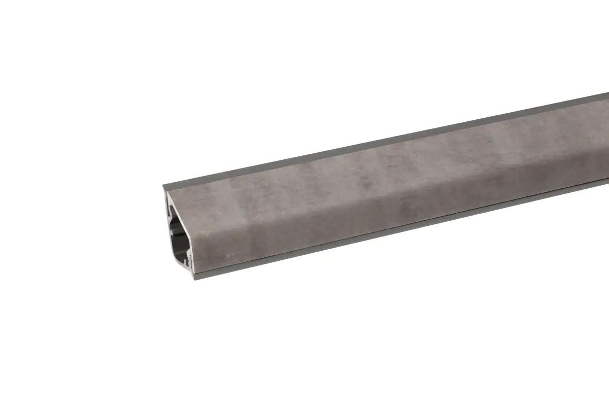 Wandanschlußsystem 63,5 cm, 24 x 16 mm, Beton Art Perlgrau