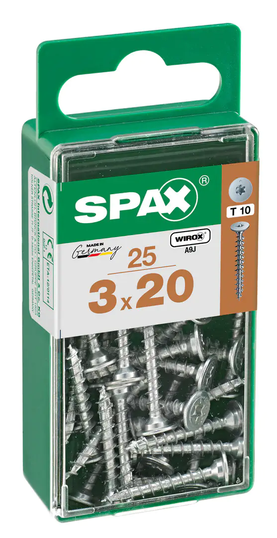 Spax Möbelbauschrauben 3.0 x 20 mm TX 10 - 25 Stk.
