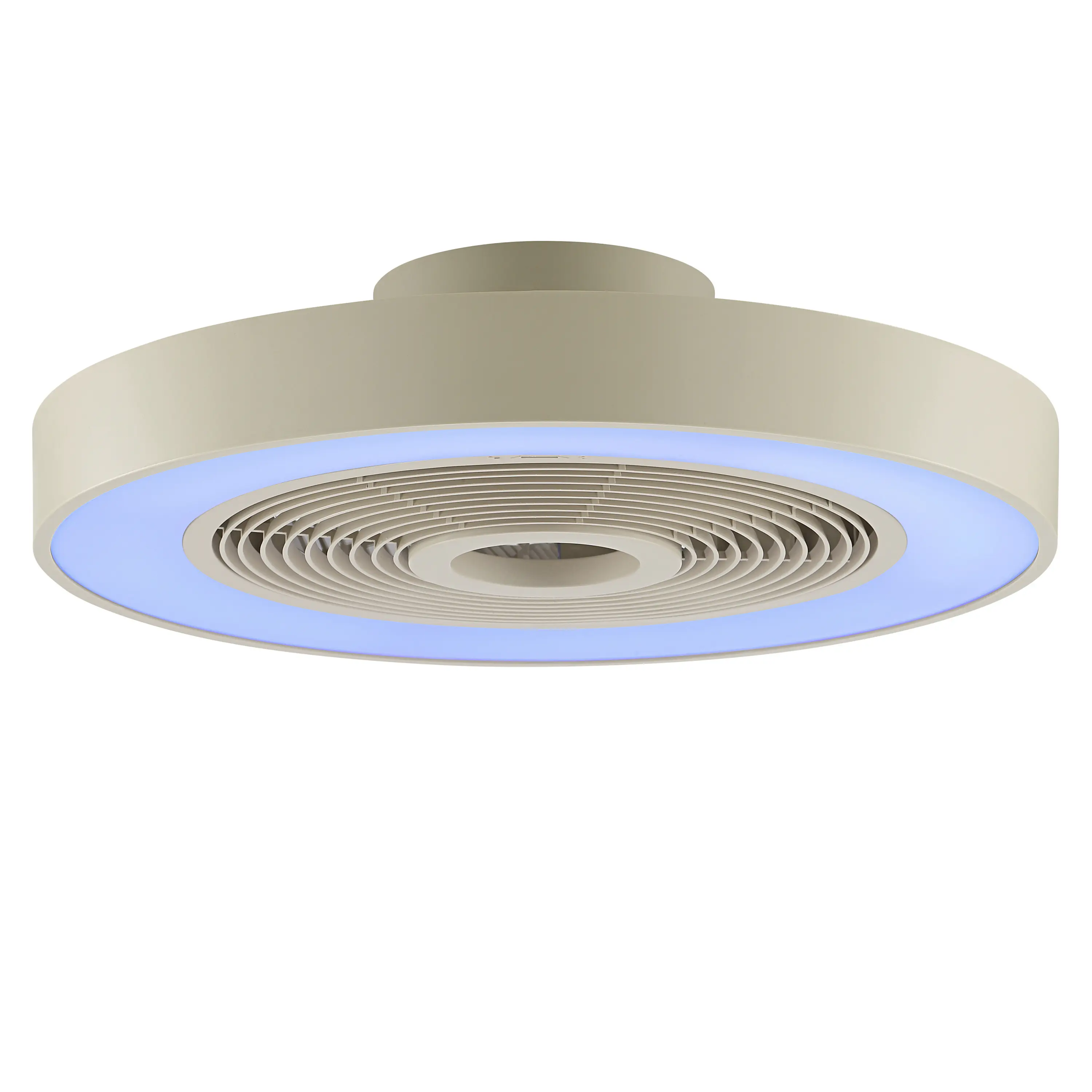 Briliant LED Deckenleuchte Catania mit Ventilator Ø 48,6 cm 40W beige RGB