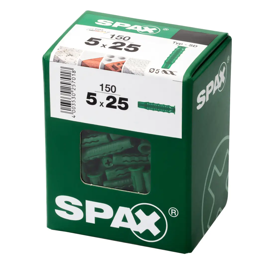 Spax Spreizdübel 5.0 x 25 mm - 150 Stück