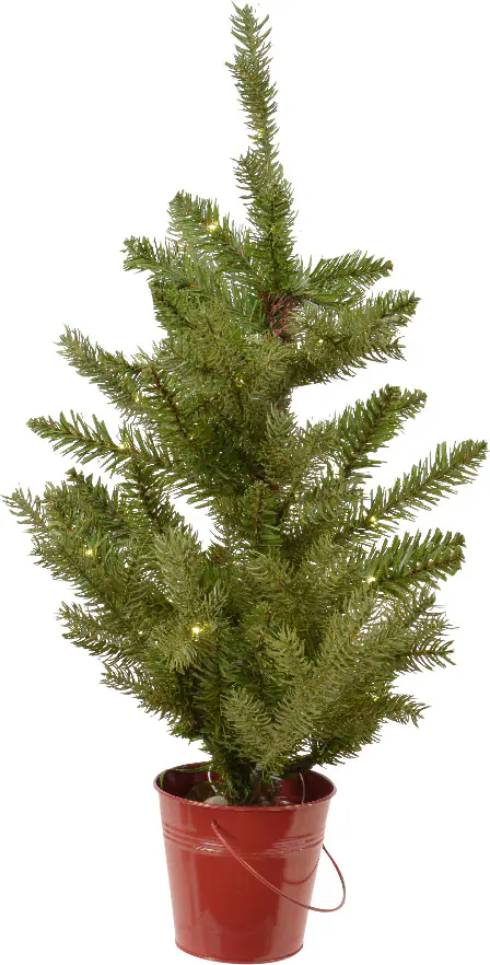Kaemingk künstlicher Minibaum 45 cm mit Beleuchtung