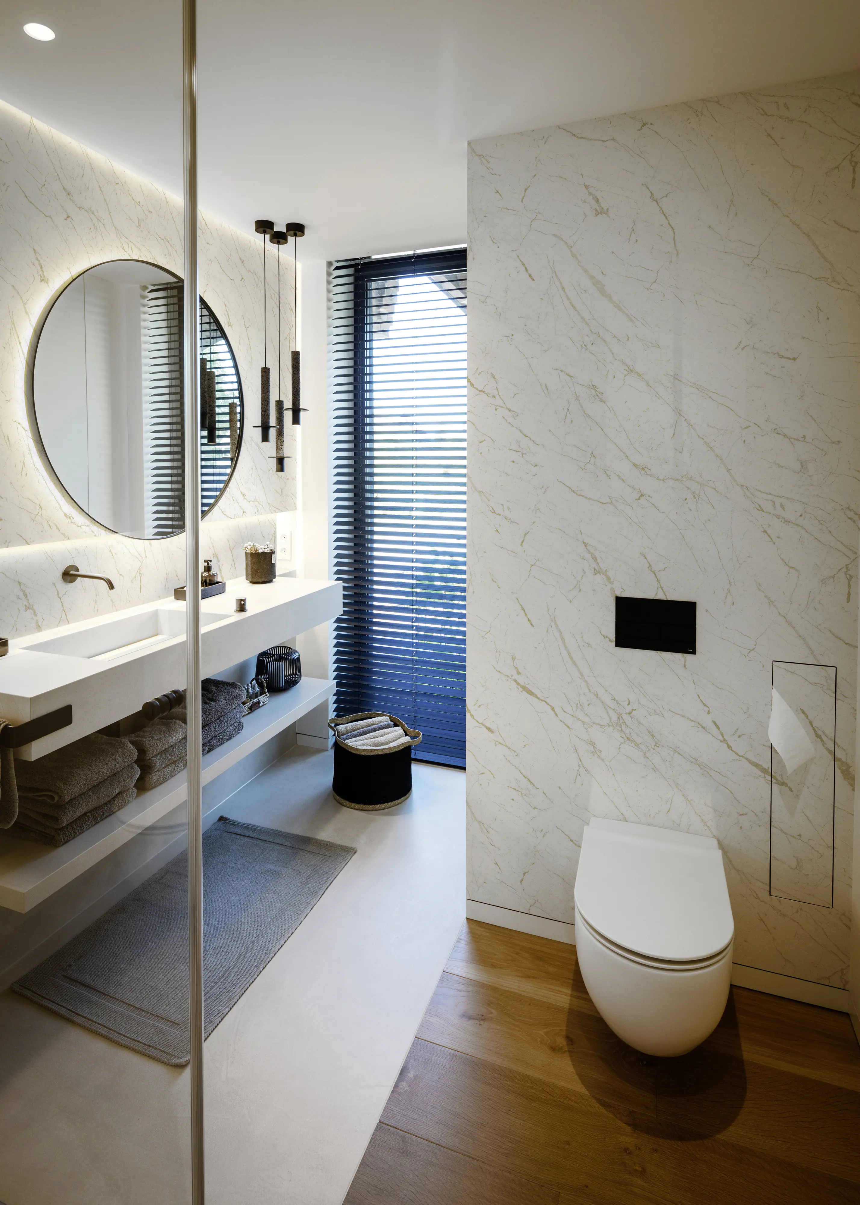 Grosfillex Wandpaneel 3D Optik Mineral Calacatta 260 x 37,5 cm 8 mm 3 Stück