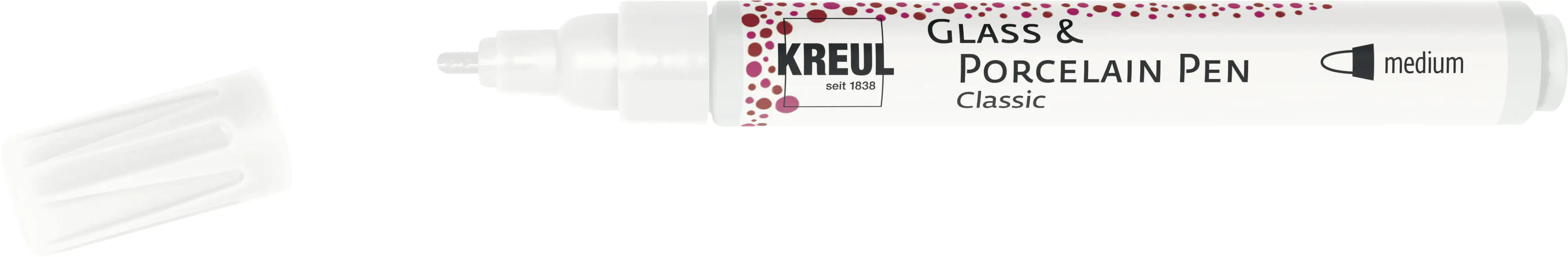 Kreul Glass & Porcelain Pen Classic weiß 2 - 4 mm Kreul Glass & Porcelain Pen Classic weiß 2 - 4 mm