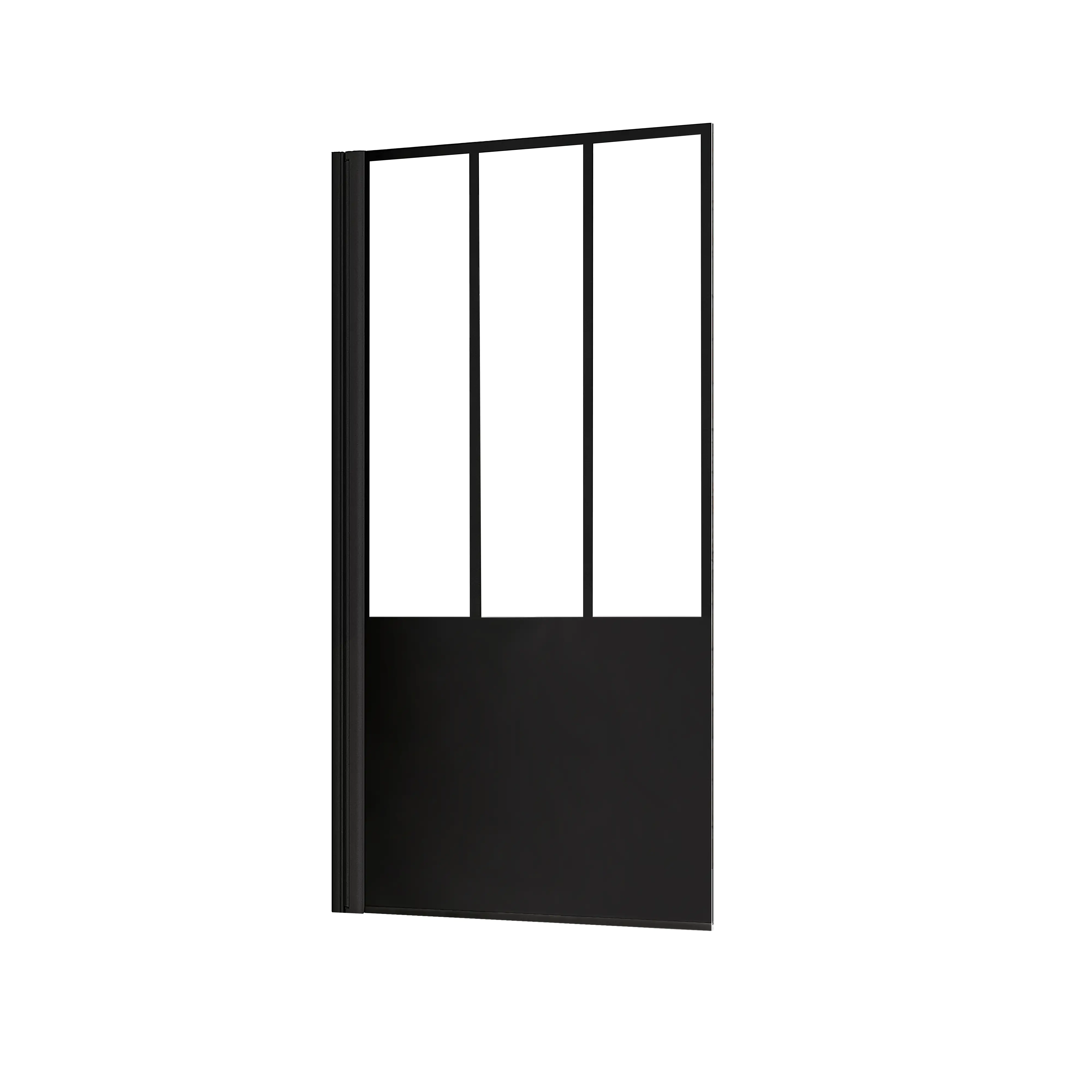 Schulte Badewannenaufsatz 1-teilig Atelier 1 80 x 140 cm mattschwarz Dekor