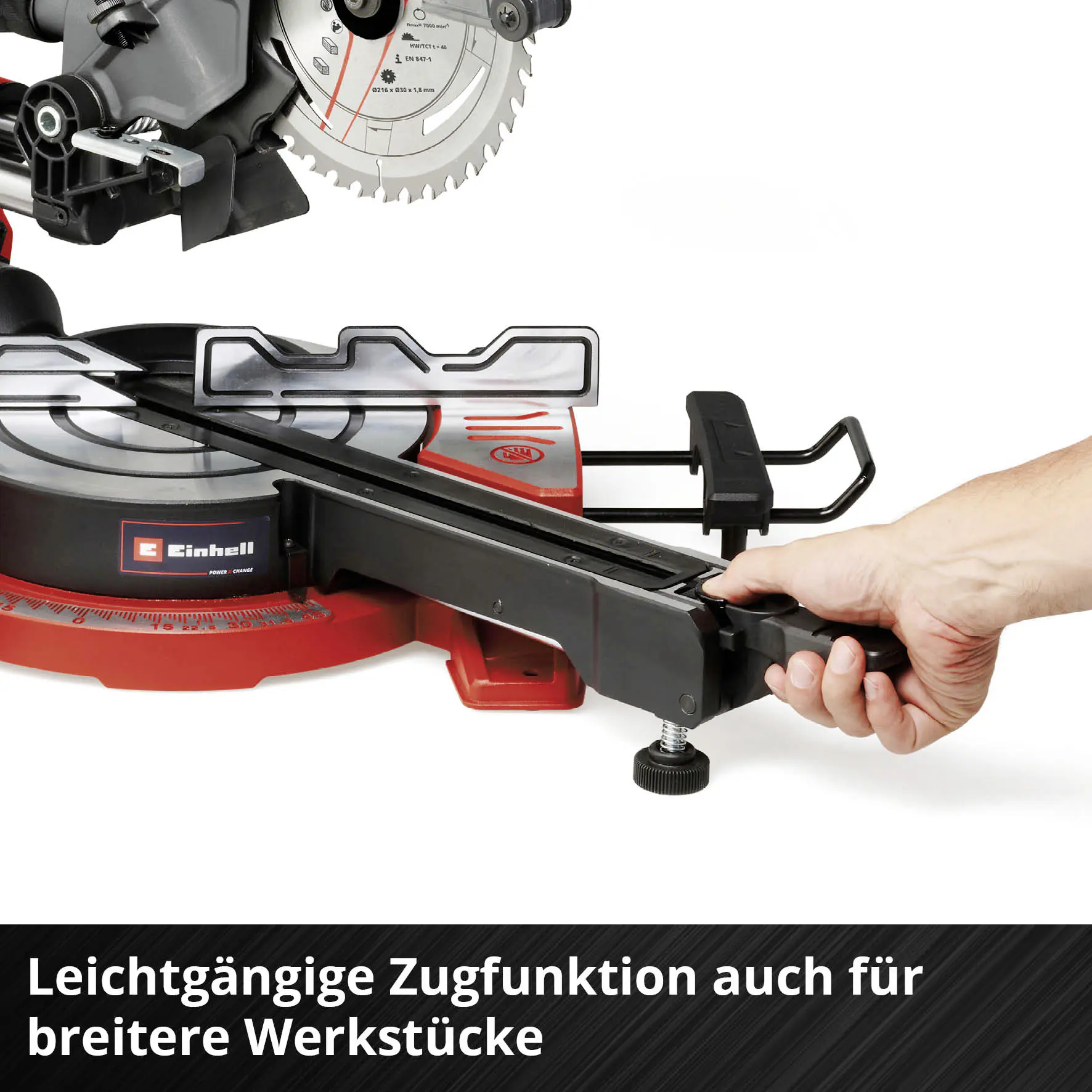 Einhell Expert Akku-Zug-Kapp-Gehrungssäge TE-SM 36/8 L Li Solo Einhell Expert Akku-Zug-Kapp-Gehrungssäge TE-SM 36/8 L Li Solo
