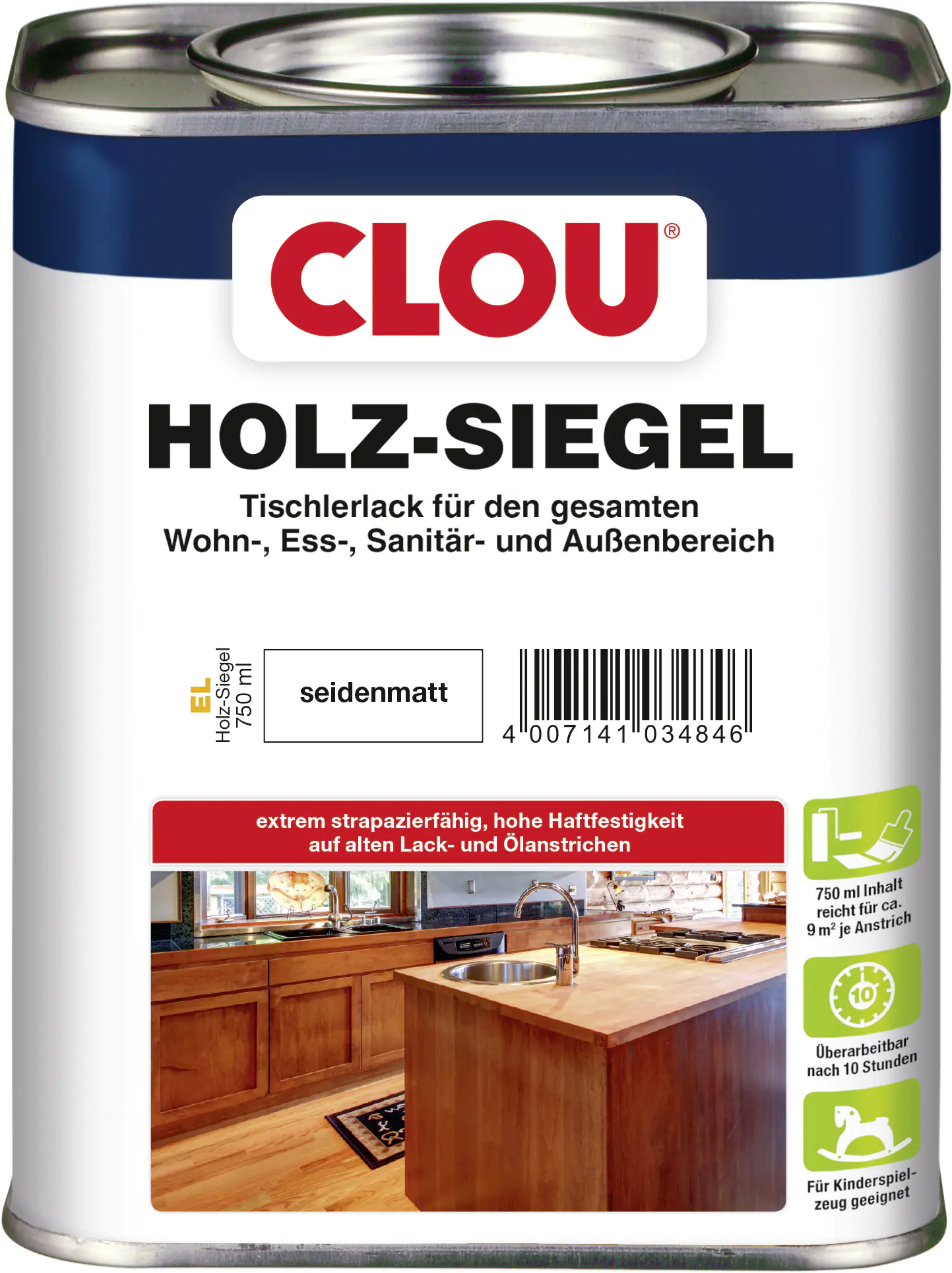 Clou Holz Siegel 750 ml seidenmatt Clou Holz Siegel 750 ml seidenmatt