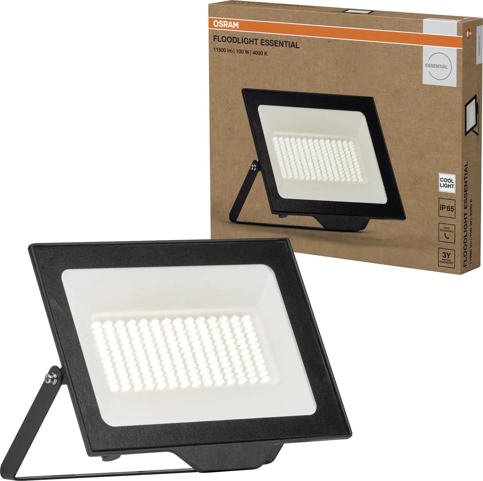 Osram Außenleuchte Floodlight Essential 100W 4000K schwarz Osram Außenleuchte Floodlight Essential 100W 4000K schwarz
