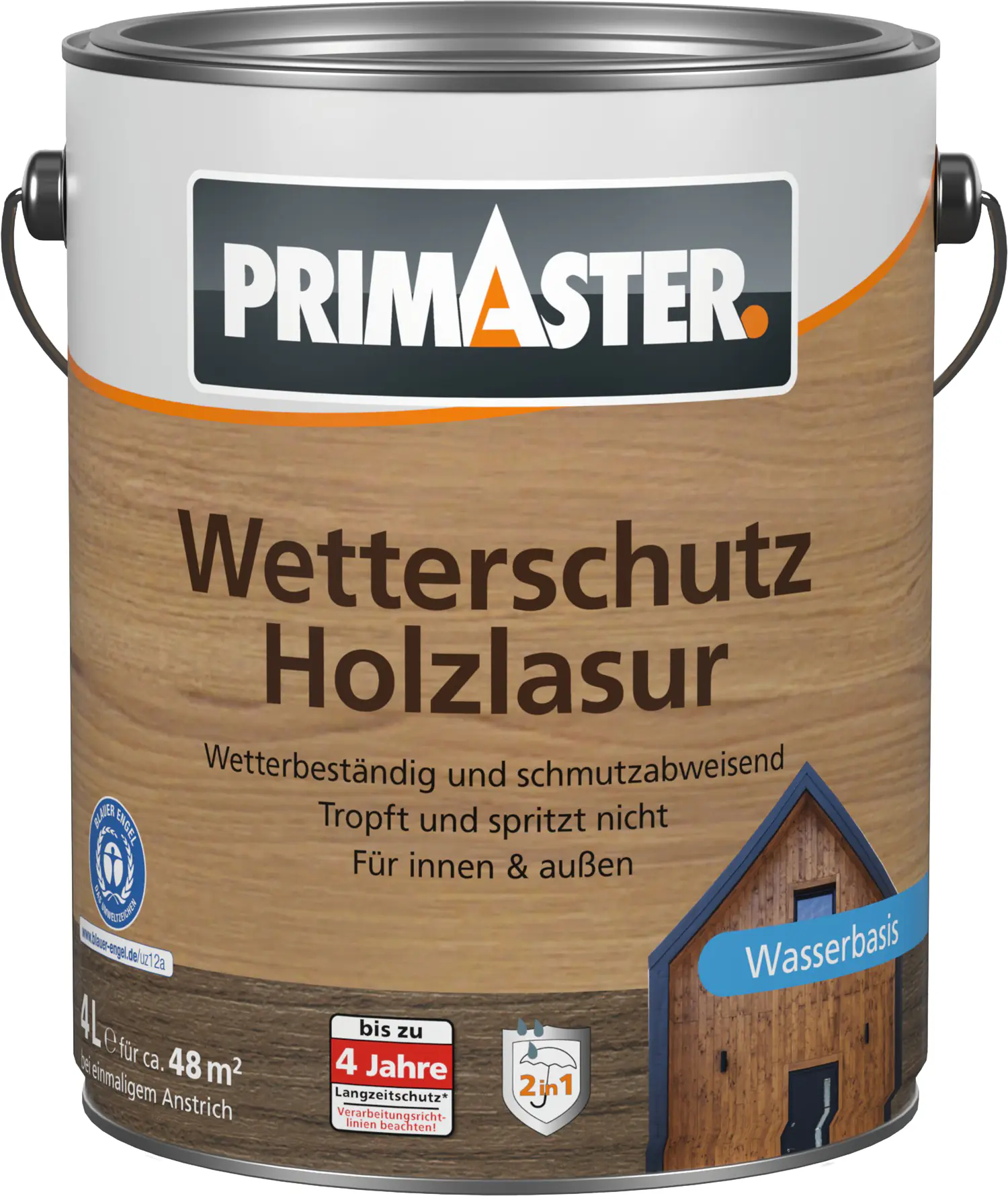 Primaster Wetterschutz Holzlasur 4 L teak