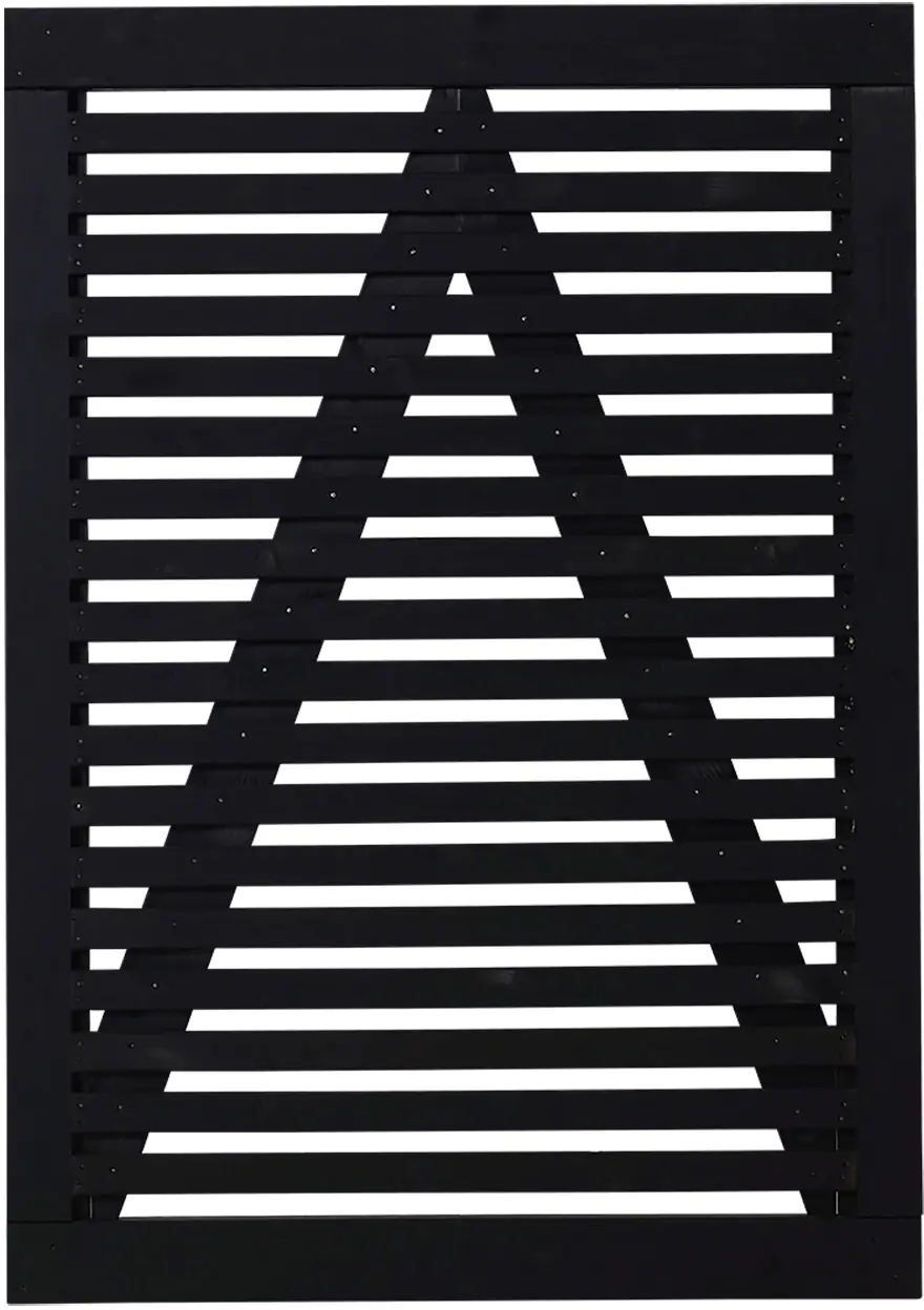 Tokyo Einzeltor - Schwarz - 100 x 140 cm - schwarz