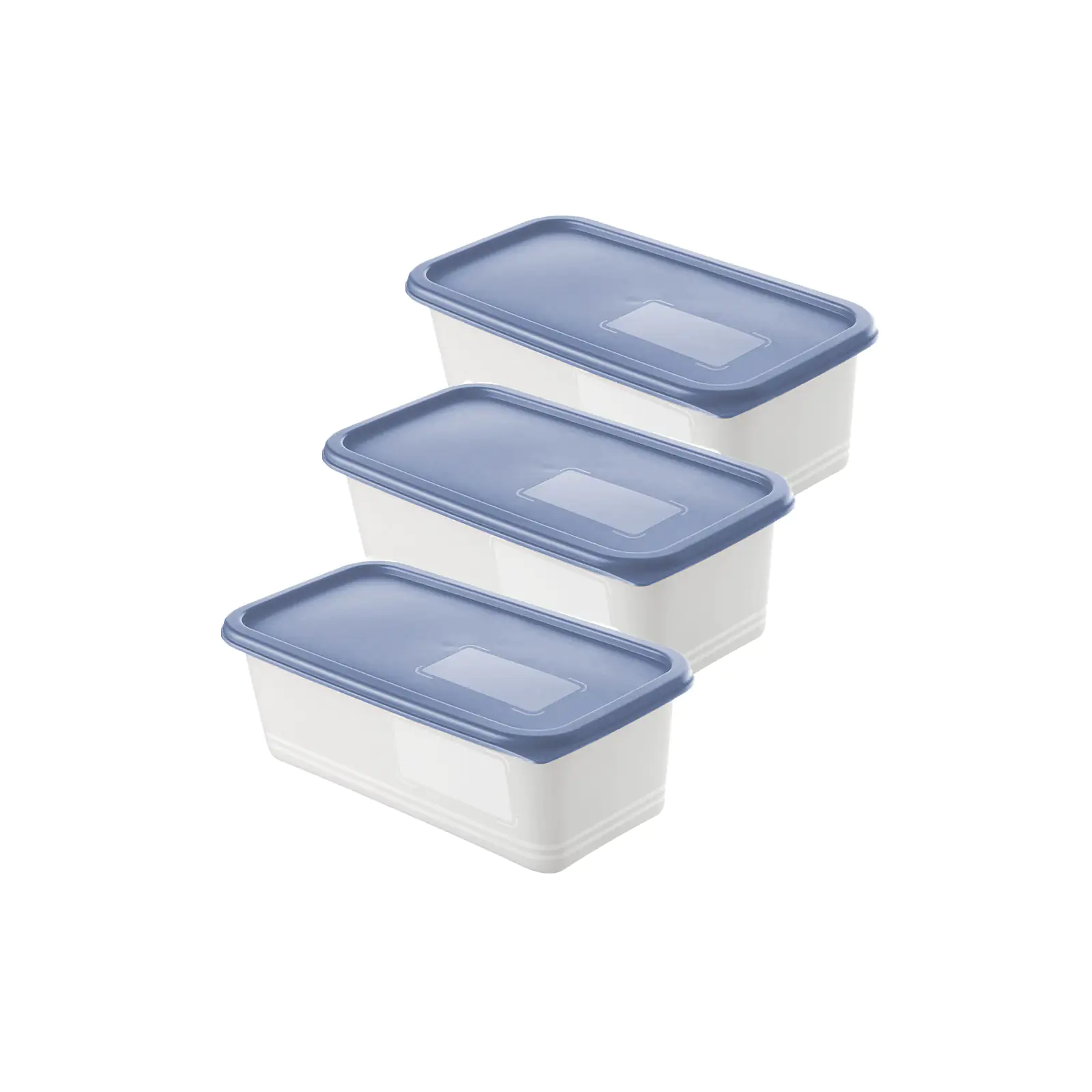 Rotho Gefrierdosen-Set Domino 3 x 1,2 l horizon blau Rotho Gefrierdosen-Set Domino 3 x 1,2 l horizon blau