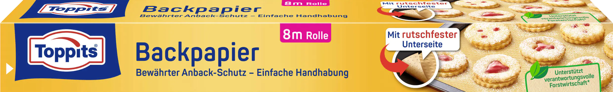 Toppits Backpapier 8 m, 38 cm Breit Toppits Backpapier 8 m, 38 cm Breit