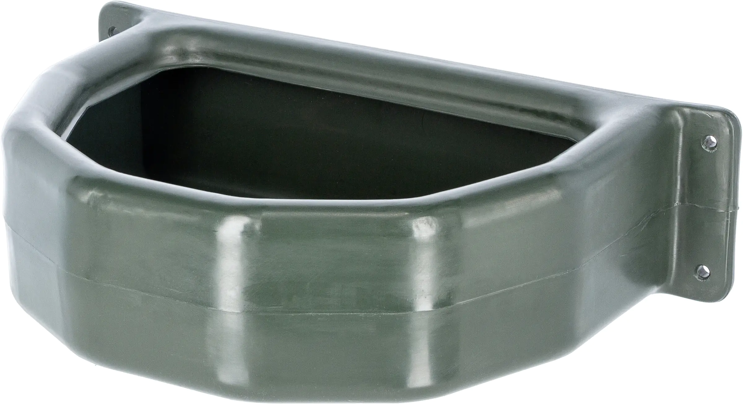 Kerbl Futtertrog halbrund aus Kunststoff grün