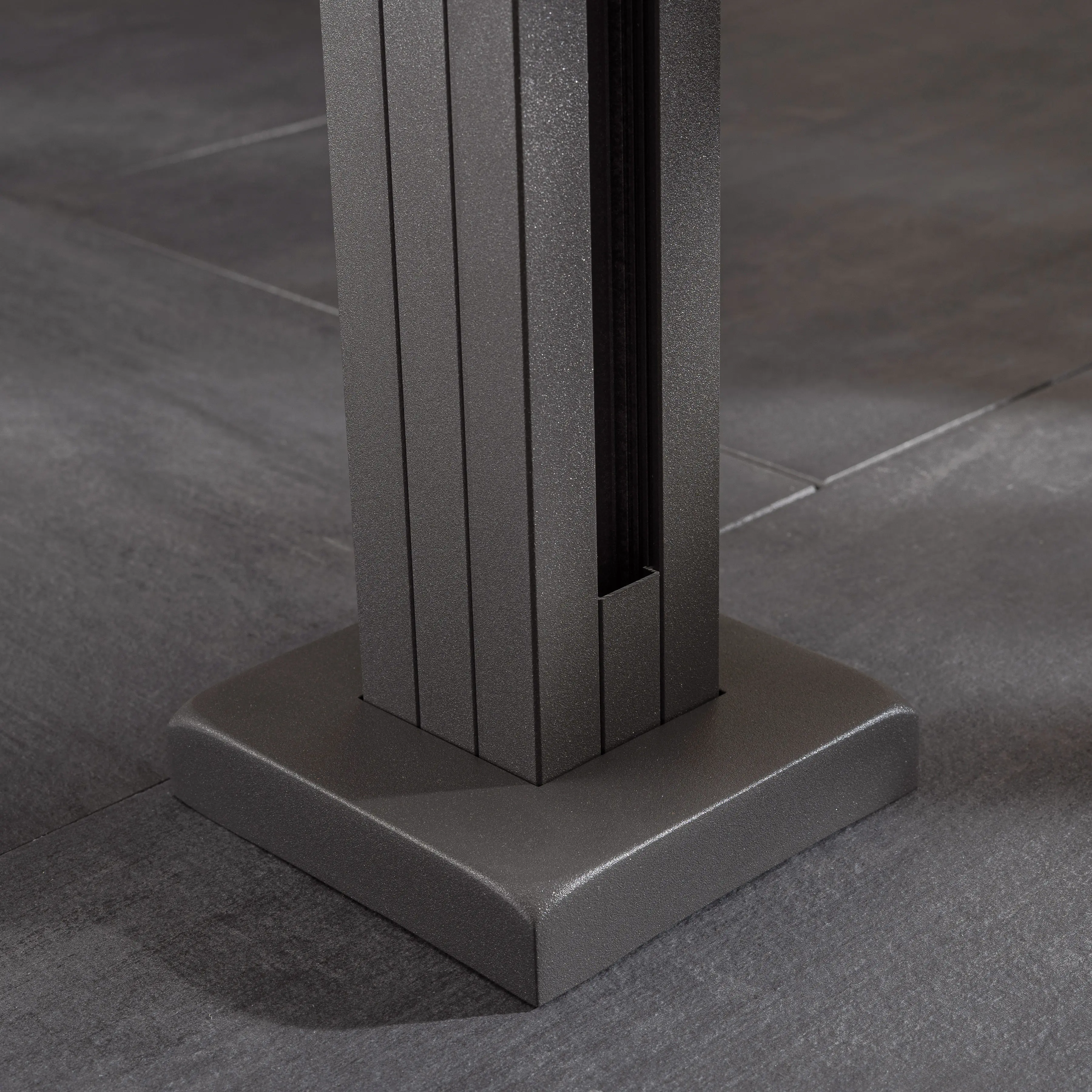 Ambiente Glaszaun Grundset Klarglas 187 x 107,2 cm grau Ambiente Glaszaun Grundset Klarglas 187 x 107,2 cm grau