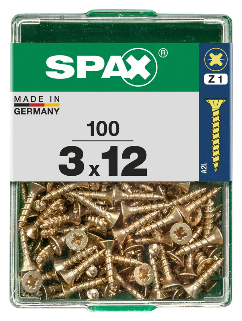 Spax Universalschrauben 3.0 x 12 mm PZ 1 - 100 Stk.