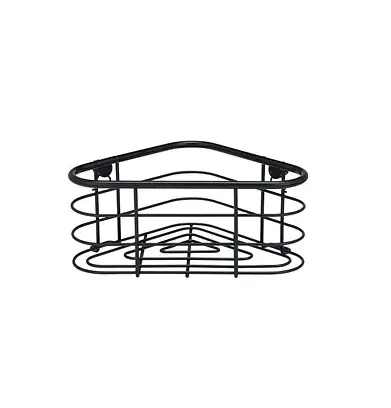 Wenko Eckablage Trestina Edelstahl schwarz