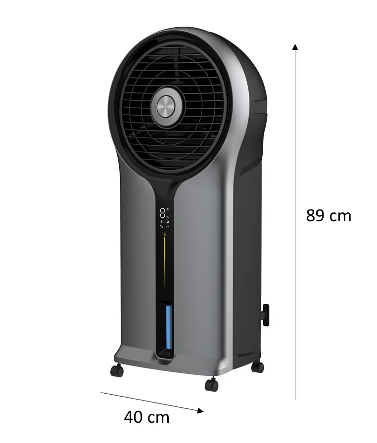 Primaster Luftkühler AirCooler mit Timerfunktion 5,5 L 110 W silber/schwarz