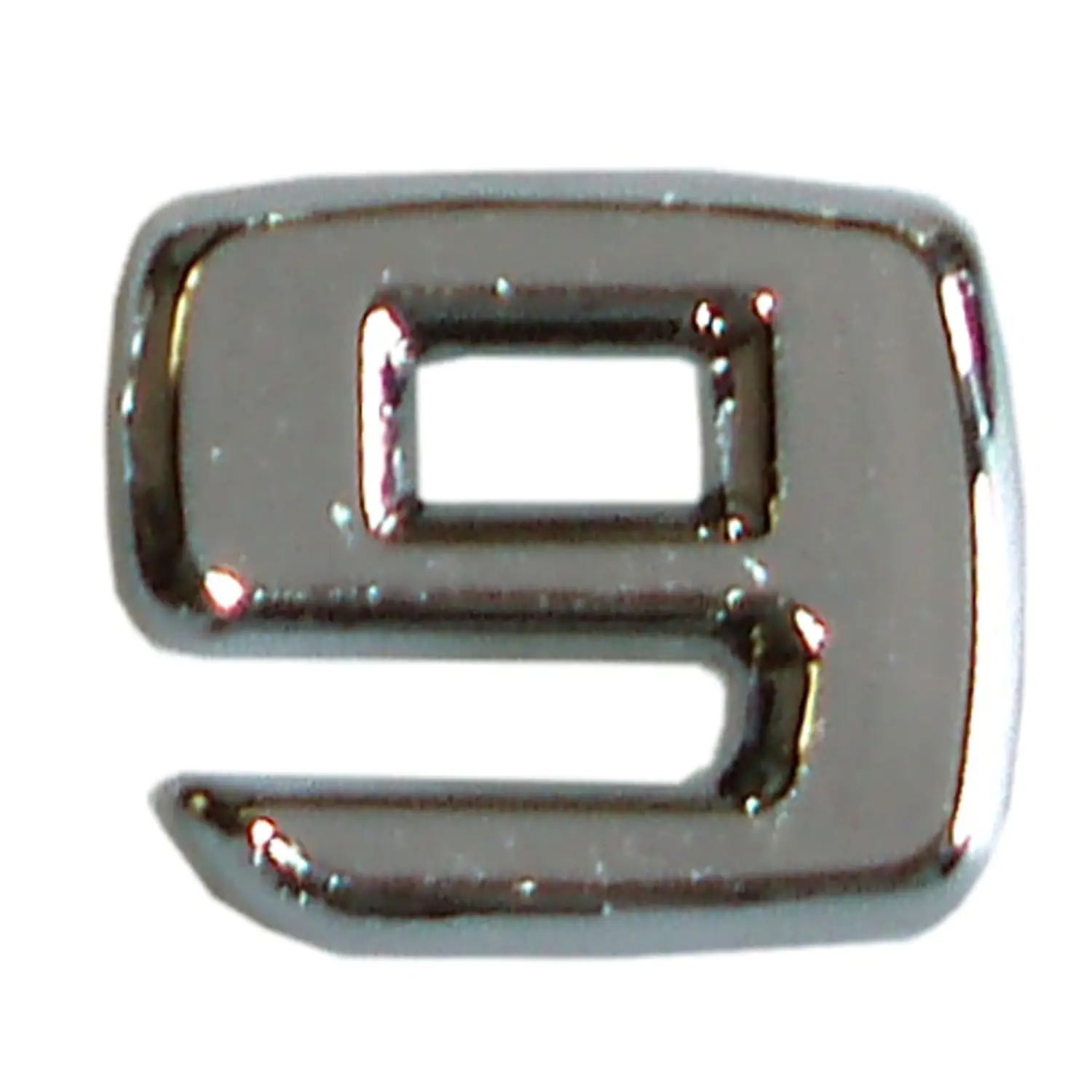 Hermann Schütz 3D-Relief-Chrome-Zahl 9 25x35mm