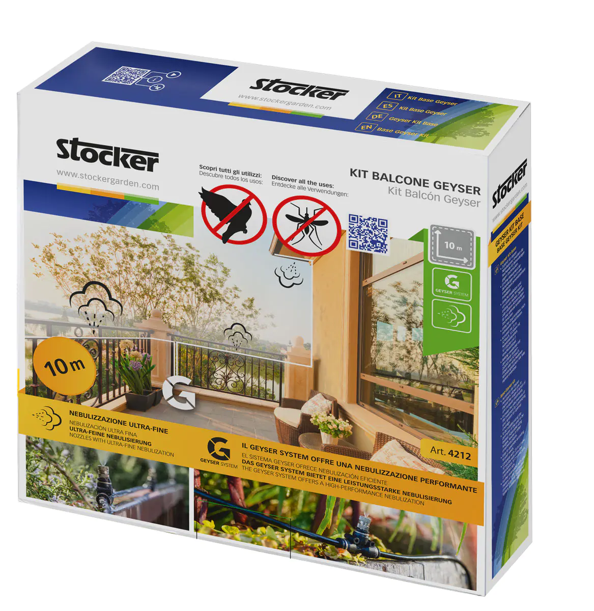 Stocker Geyser Zubehör-Set Kit Balkon 10 m ø 6 mm