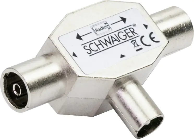 Schwaiger 2-fach Aufsteckverteiler (Rundfunk)