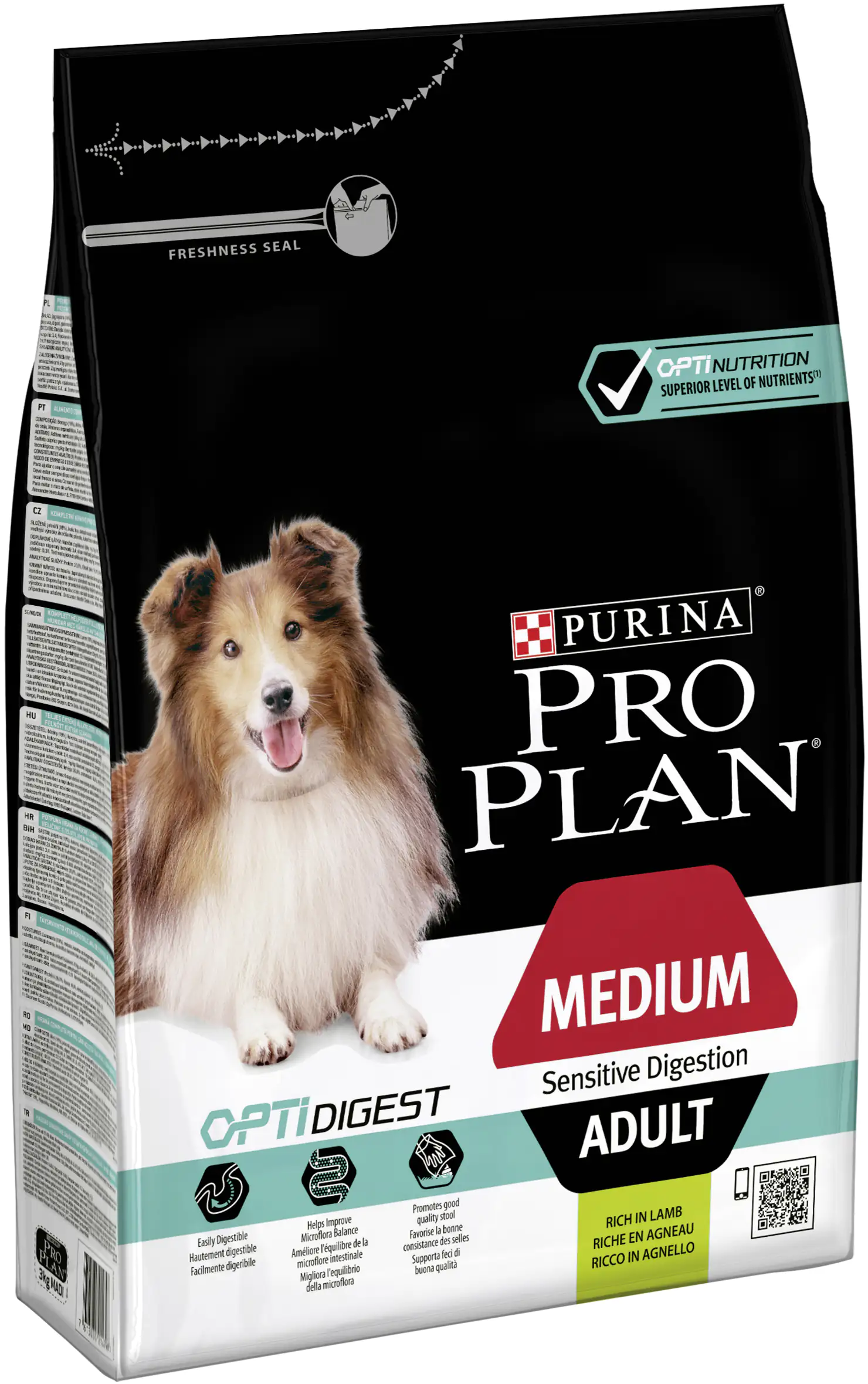 Purina PRO PLAN Dog Medium Adult Sens. Digestion Lamm trocken 3 kg Purina PRO PLAN Dog Medium Adult Sens. Digestion Lamm trocken 3 kg
