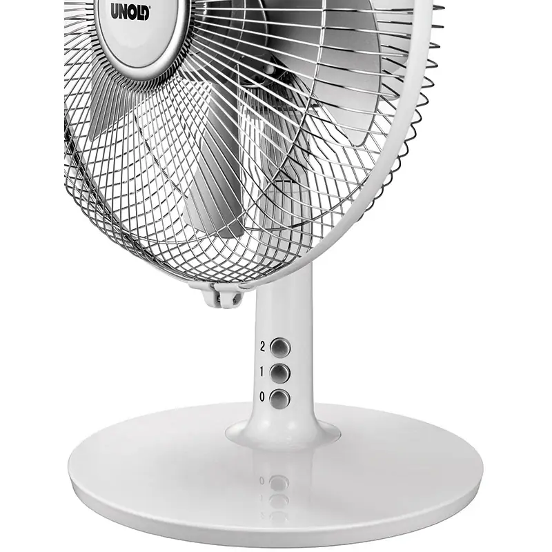 Unold Tischventilator Silverline Ø 25 cm 2 Stufen weiß