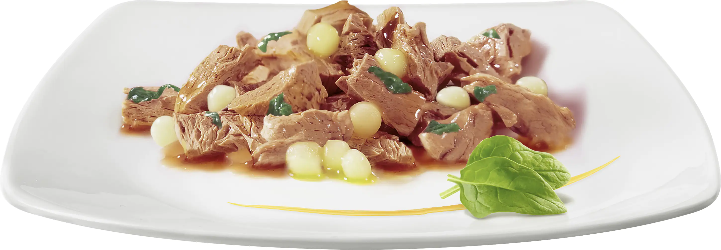 Gourmet A la Carte mit Huhn garniert mit Pasta-Perlen 85 g Gourmet A la Carte mit Huhn garniert mit Pasta-Perlen 85 g