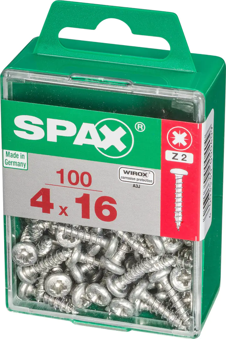 Spax Universalschrauben 4.0 x 16 mm TX 20 Rundkopf - 100 Stk.
