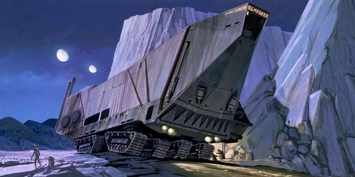 4055065510779 Komar Vlies Fototapete Star Wars Classic Sandcrawler 500 x 250 cm
