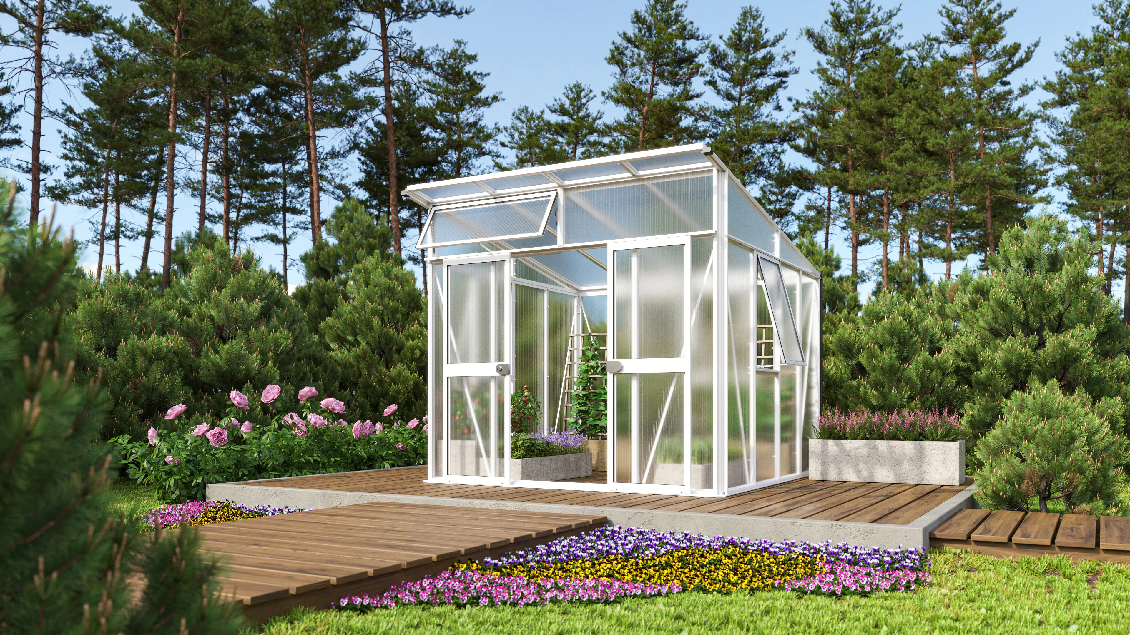 Vitavia Gewächshaus Aura 7800 275 x 270 cm 10 mm Hohlkammerplatten